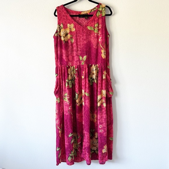 Bila Floral lagenlook Casual Comfort Dress - Picture 2 of 10